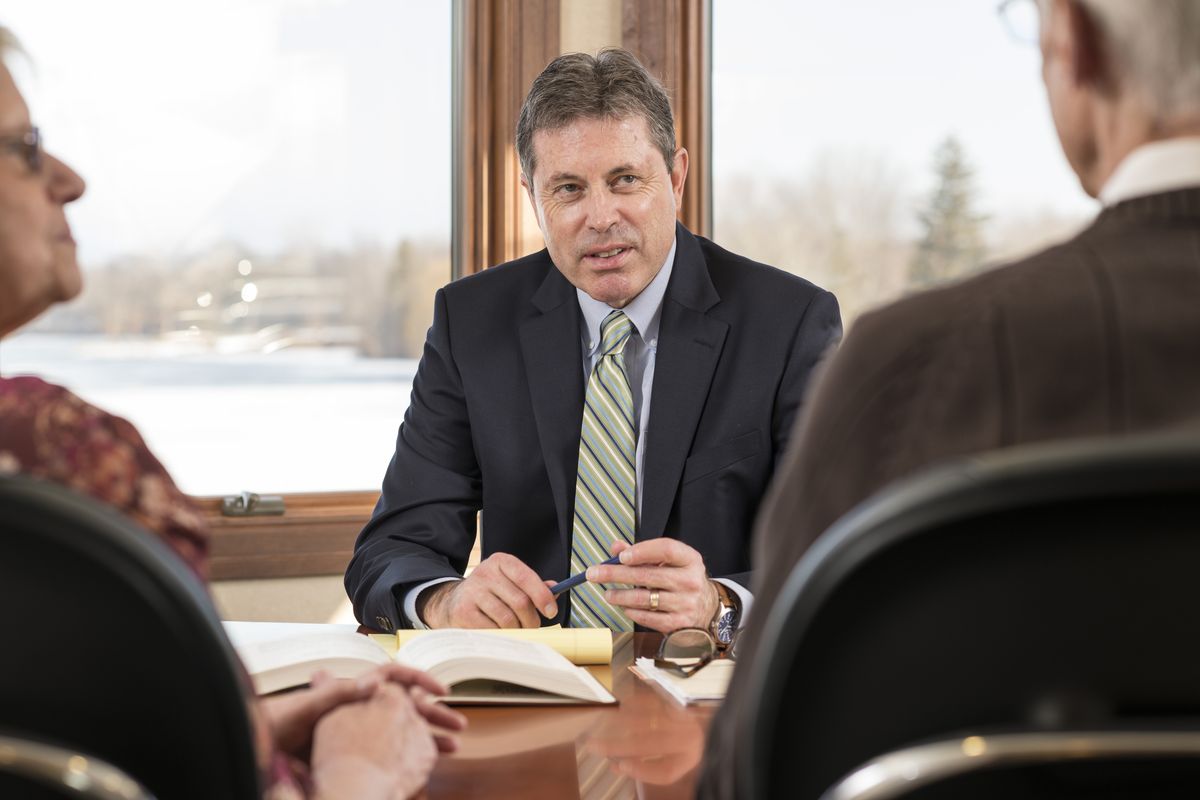 Charles Gross meeting with clients