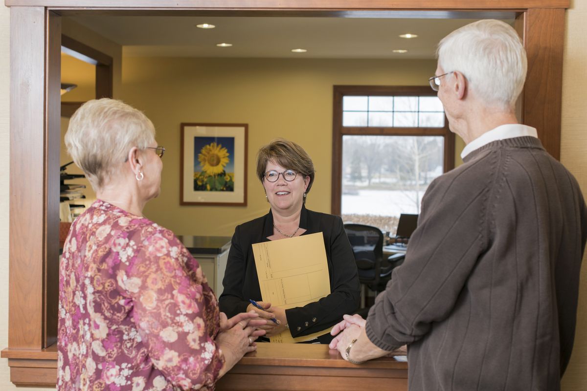 Charles Gross with clients